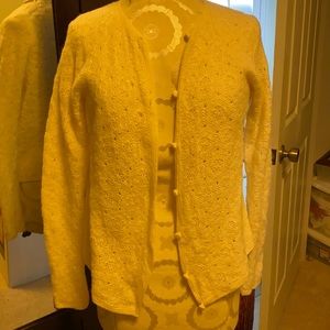 Vintage, wool crochet sweater.